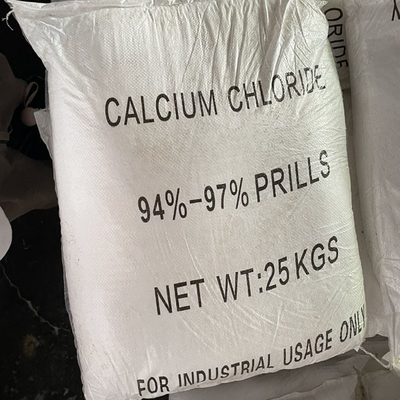 10043-52-4 حبيبات كلوريد الكالسيوم حبيبات اللؤلؤ 94٪ -97٪ CaCl2 كمادة مجففة