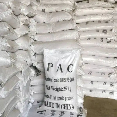 25 كجم / كيس 30٪ PAC Polyaluminium Chloride معالجة المياه كيماويات صناعة الورق المنسوجات