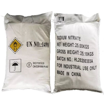مسحوق نترات الصوديوم العضوي NaNO3 99.3٪ دقيق بلوري أبيض