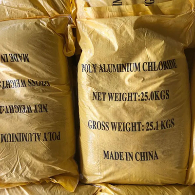 PAC Polyaluminium Chloride 25 KG / BAG يستخدم كمواد تجفيف في معالجة المياه