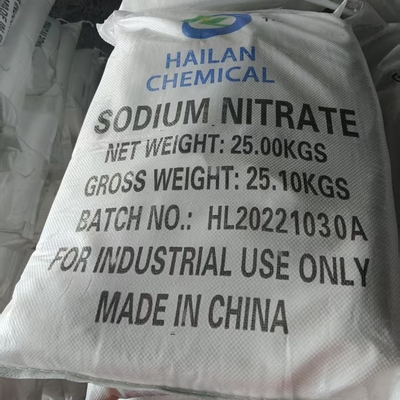 نترات الصوديوم NaNO3 27 MT / 20 GP حزمة 25 KG / BAG تستخدم لمثبط التآكل