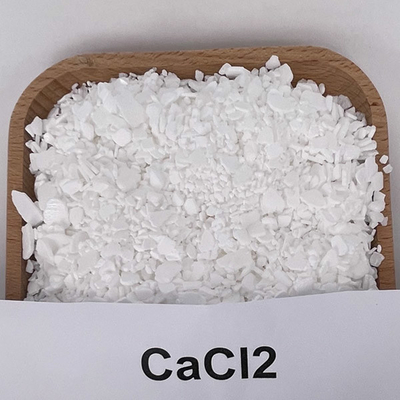 ثنائي الهيدرات CaCL2 كلوريد الكالسيوم إضافة غذائية 25 كجم / BAG رقائق بيضاء الصف الغذائي