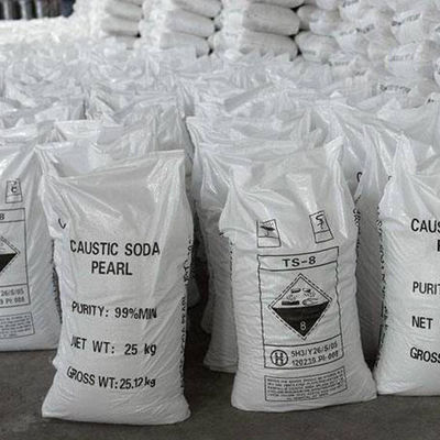 Premium White Caustic Soda Pearls - 99% Purity, 2-5mm Particle, 25kg/Bag